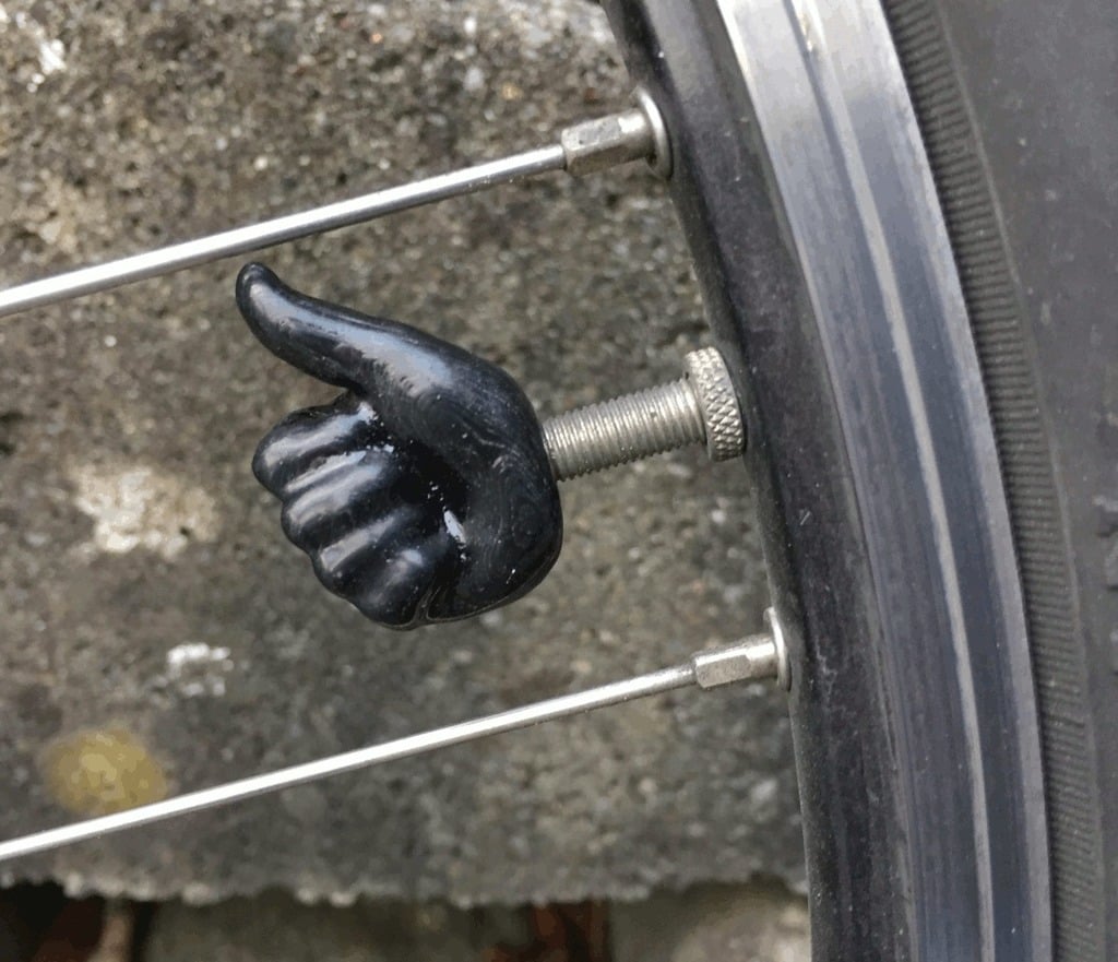 Bouchon de valve de vélo Thumb Up - Presta
