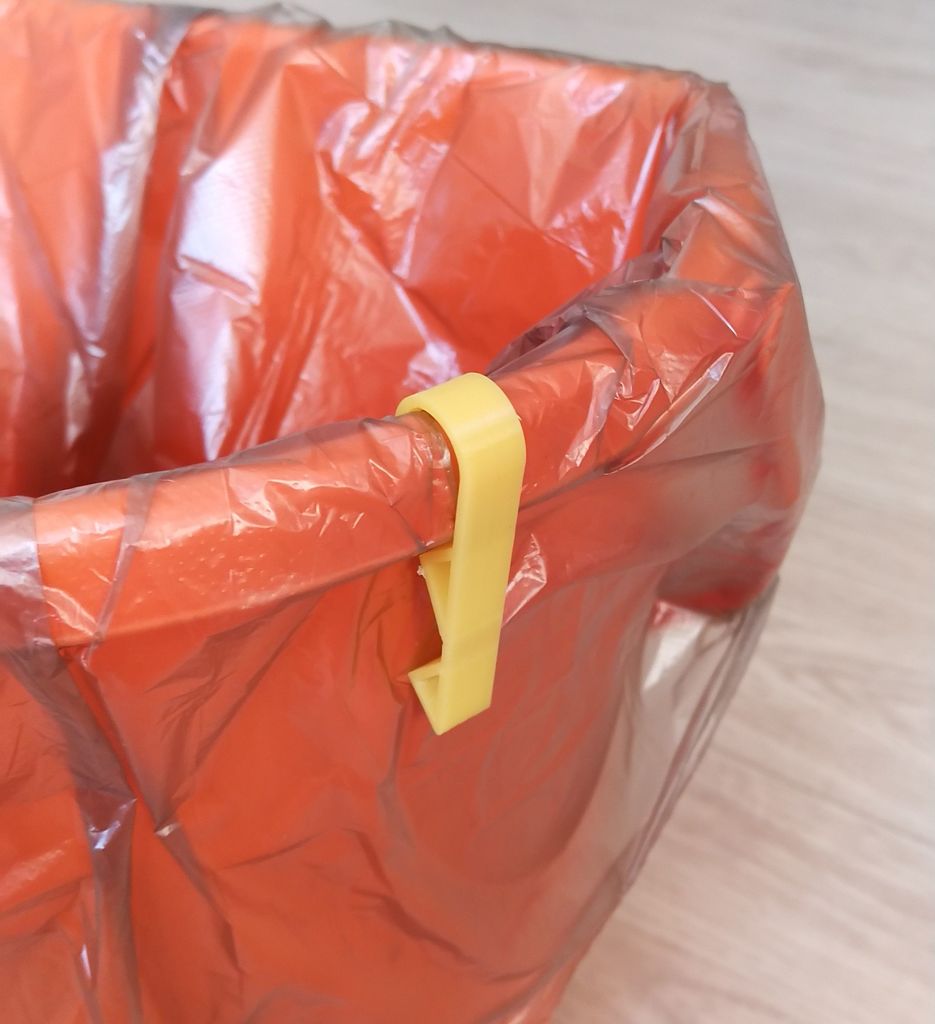 Clip pour sac poubelle de 6 cm