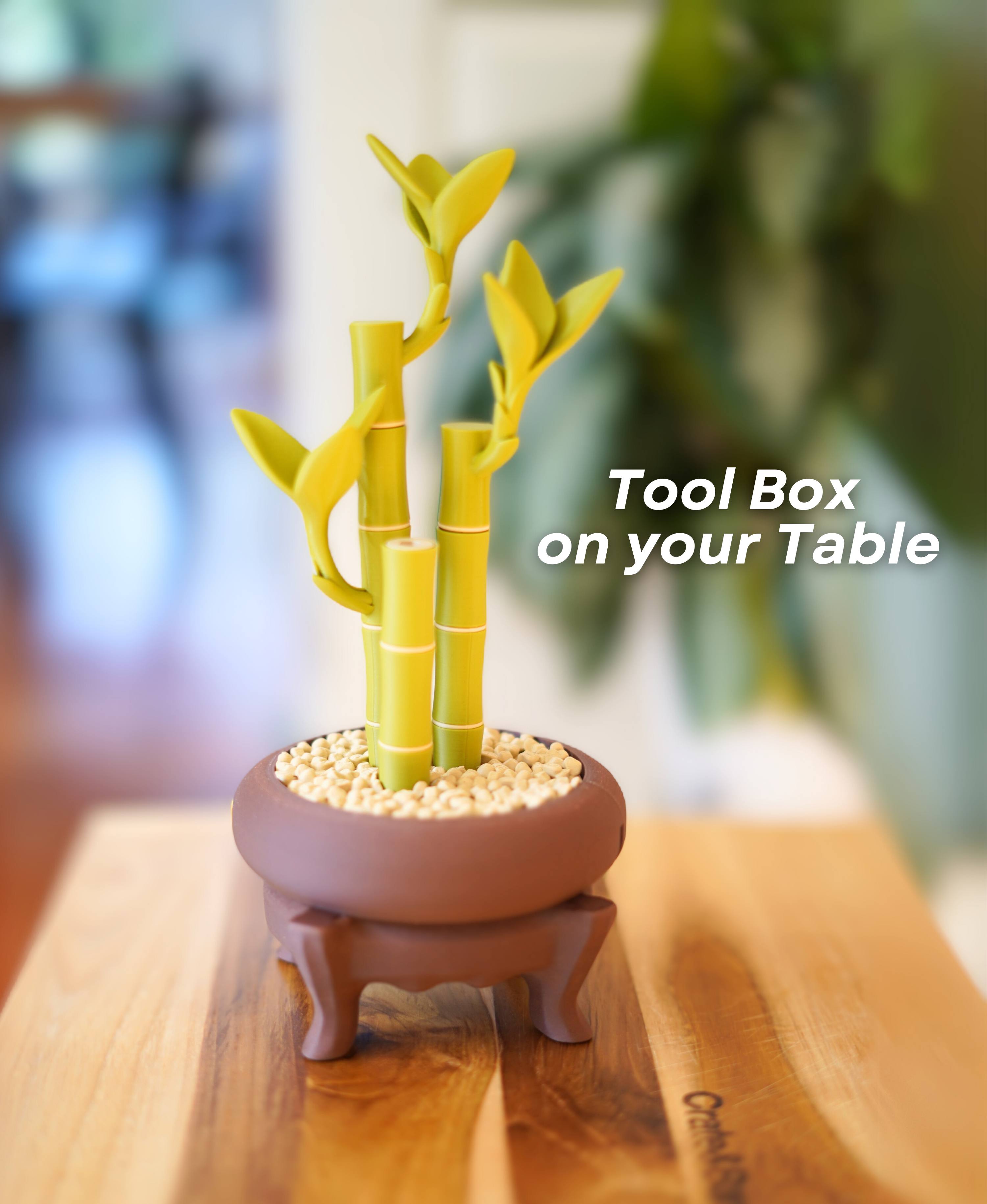 Bamboo Bits : Rangement d’outils élégant pour le bureau