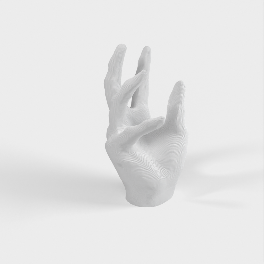 Support pour iPhone scanné en 3D en forme de main