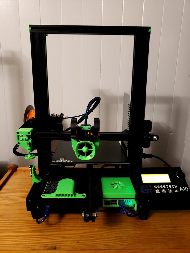 Support de mise à niveau pour Geeetech A10/A30 : Hotend E3D V6 et support de ventilateur double 5015