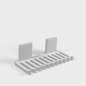 Peigne porte-câbles sans crochet pour utilisation avec du ruban adhésif double face ou des bandes adhésives de contact 3M