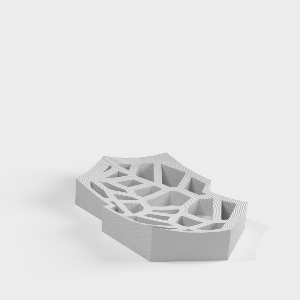 Porte-savon Voronoi conçu à Tinkercad