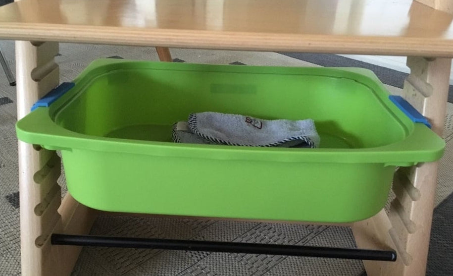 Adaptateur pour rangement IKEA Trofast sur chaise haute Tripp Trapp (2 pièces)