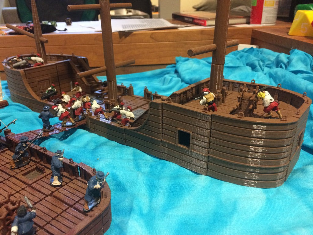 Miniature 28 mm Tuiles de bateau PARTIE 2 : Plateformes surélevées