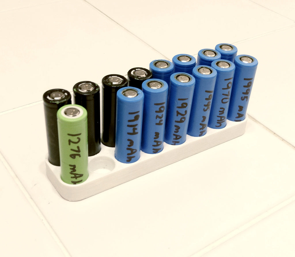 Support de batterie 18650 pour le stockage sur table ou sur étagère