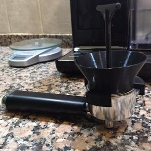 Entonnoir de Portafiltre Espresso avec Fonction de Distribution
