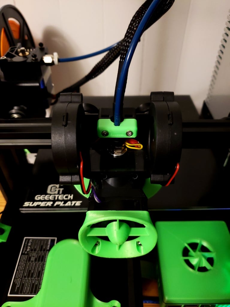 Support de mise à niveau pour Geeetech A10/A30 : Hotend E3D V6 et support de ventilateur double 5015