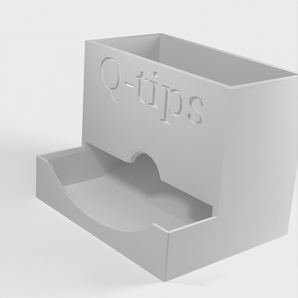 Cotton Swab Holder Remix : support pratique et facilement accessible pour cotons-tiges avec texte