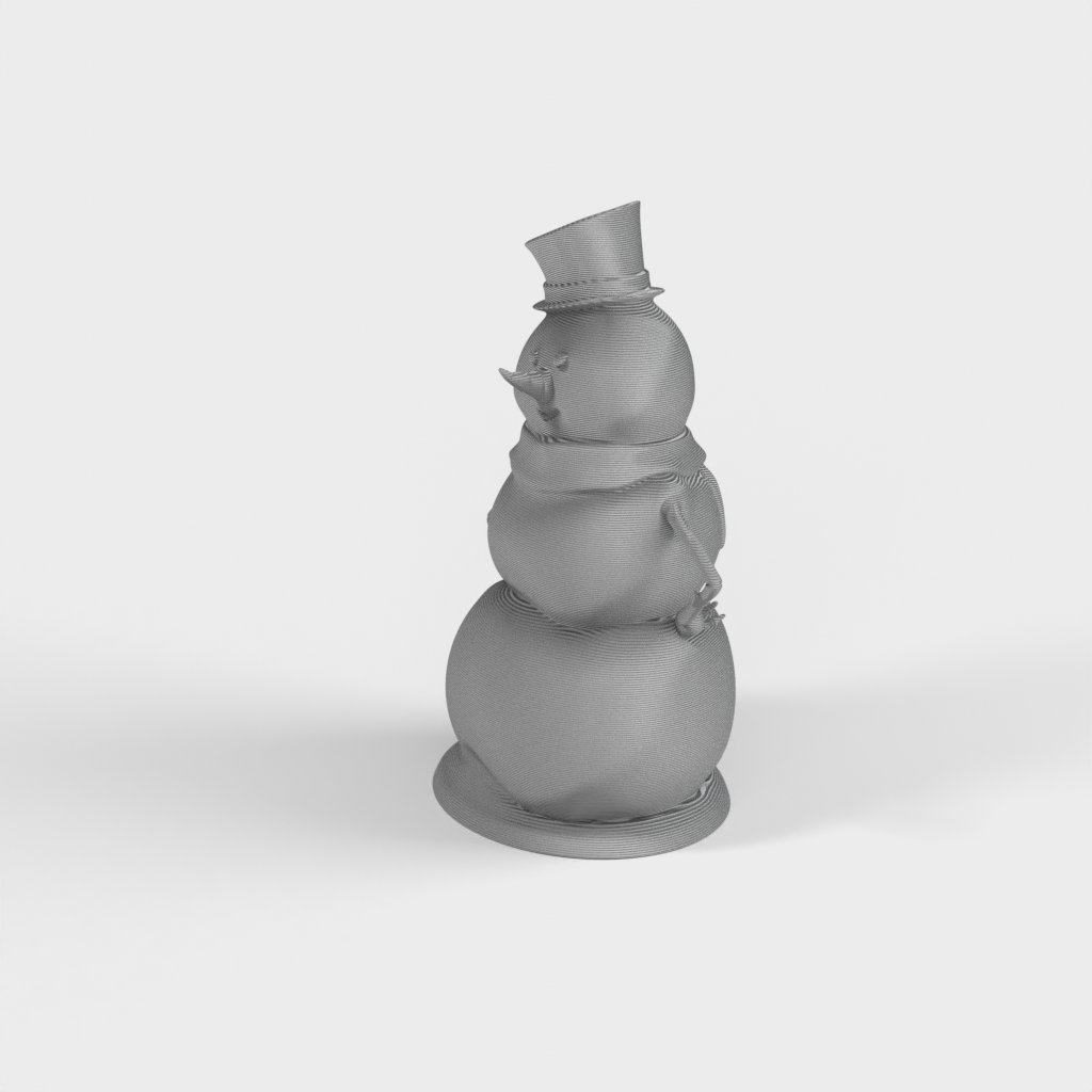 Sculpture de bonhomme de neige de PVG