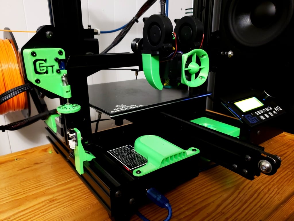 Support de mise à niveau pour Geeetech A10/A30 : Hotend E3D V6 et support de ventilateur double 5015
