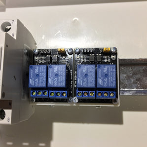 Support de module de relais double pour rail DIN