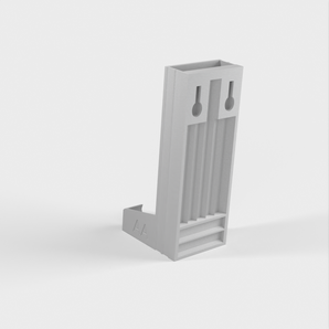 Support pour piles AA et AAA avec fixation murale