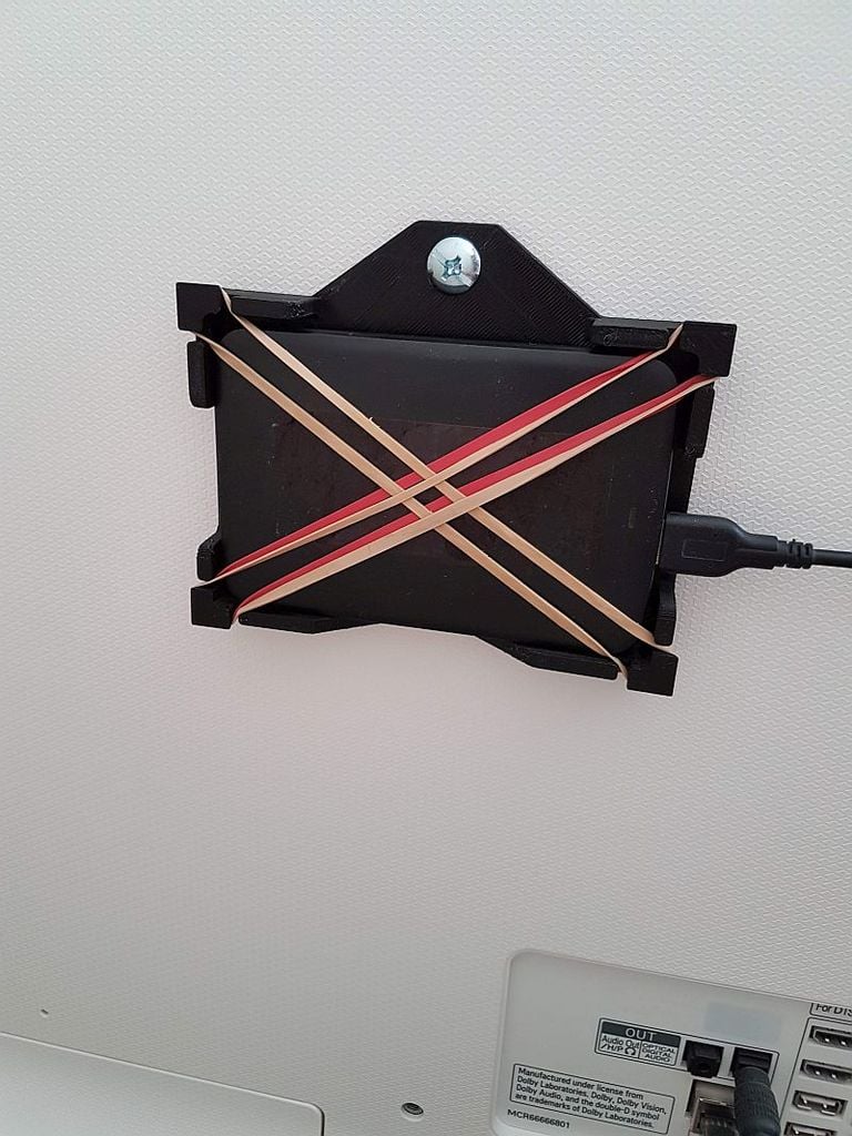 Support de disque dur pour TV avec support VESA