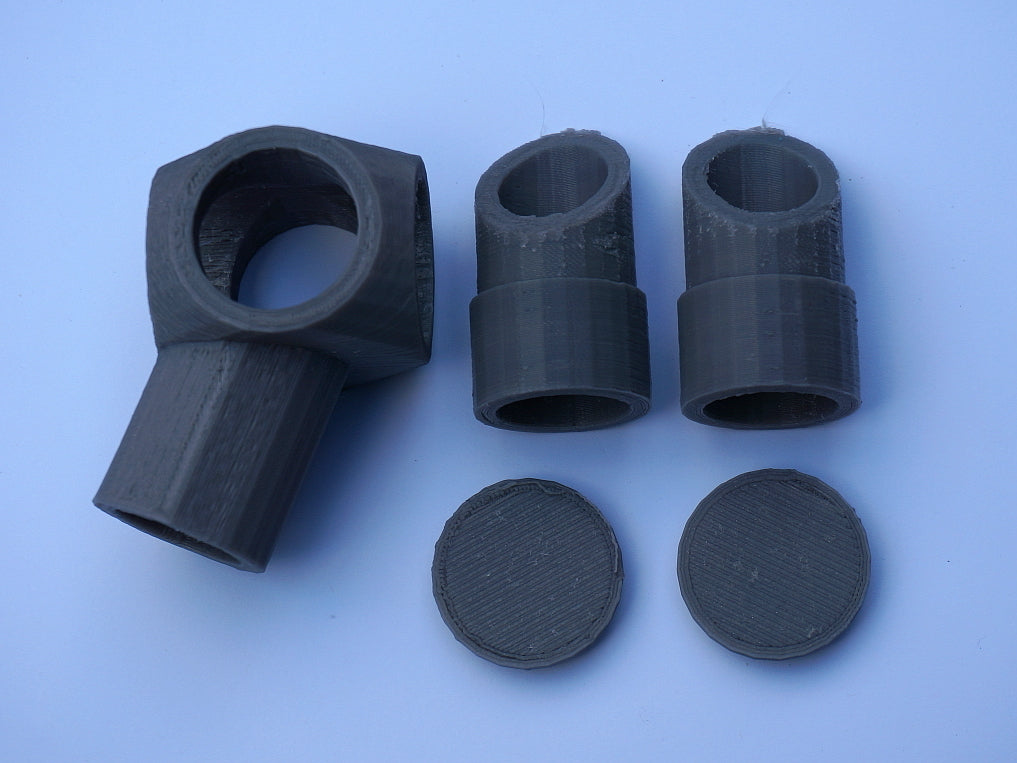 Coudes en PVC 3 voies à 22,5° et 45° reconfigurables pour tuyaux de 1/2"
