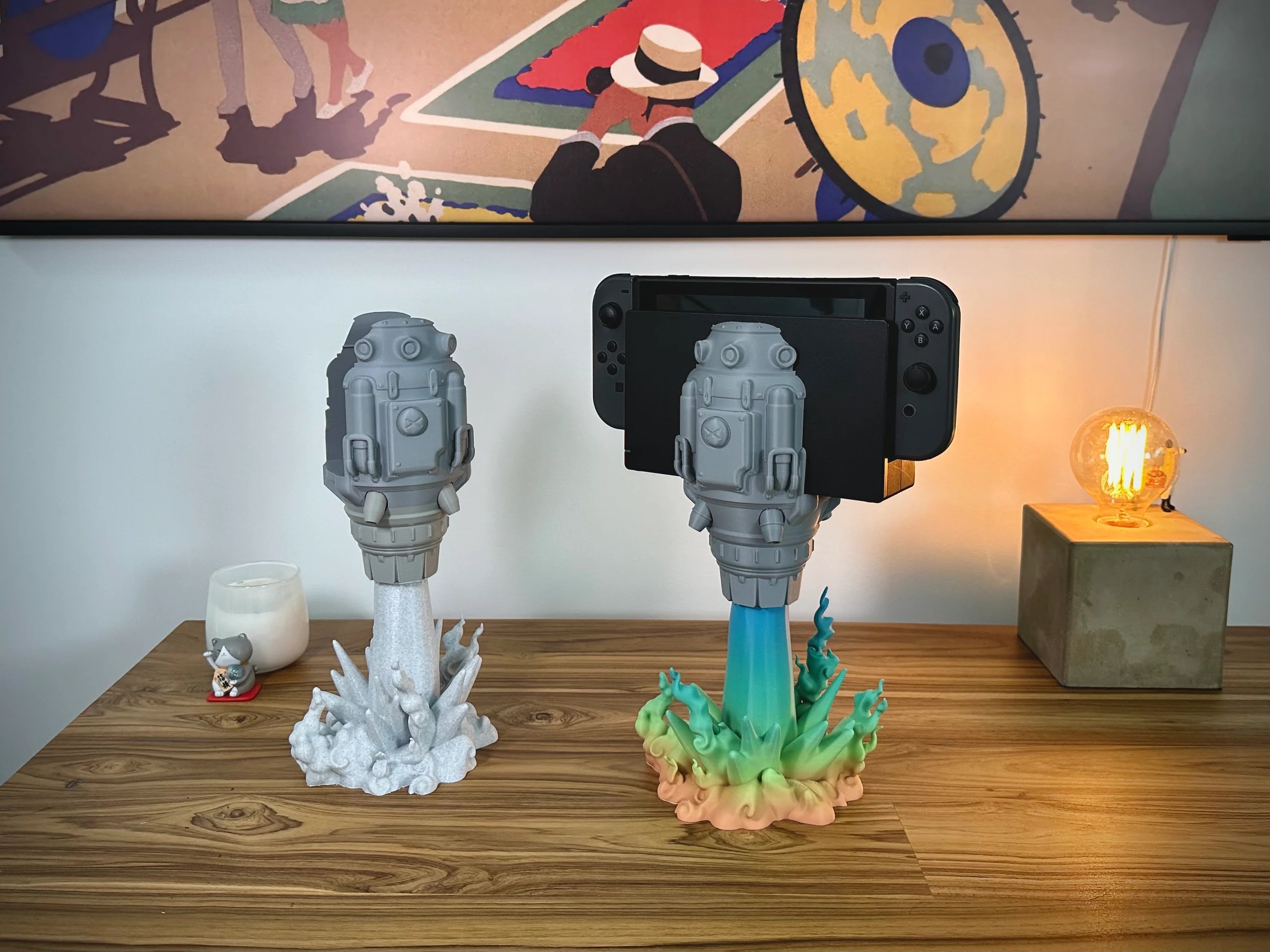Support de fusée élégant pour Nintendo Switch OLED/Classique
