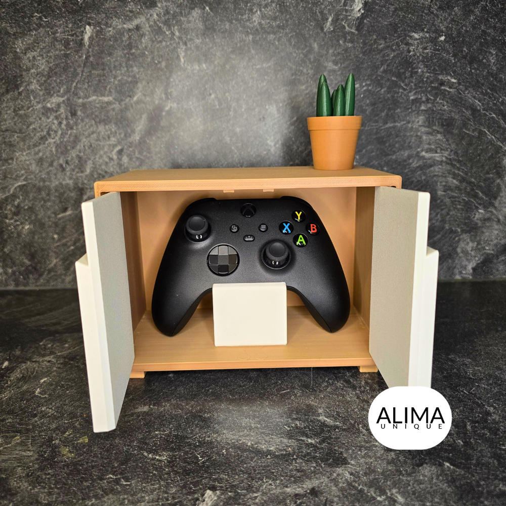 Buffet de jeu moderne pour le salon - Organisation des manettes PS5, Xbox et Switch