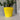 Moderne gul plantepotte med unikt bobledesign