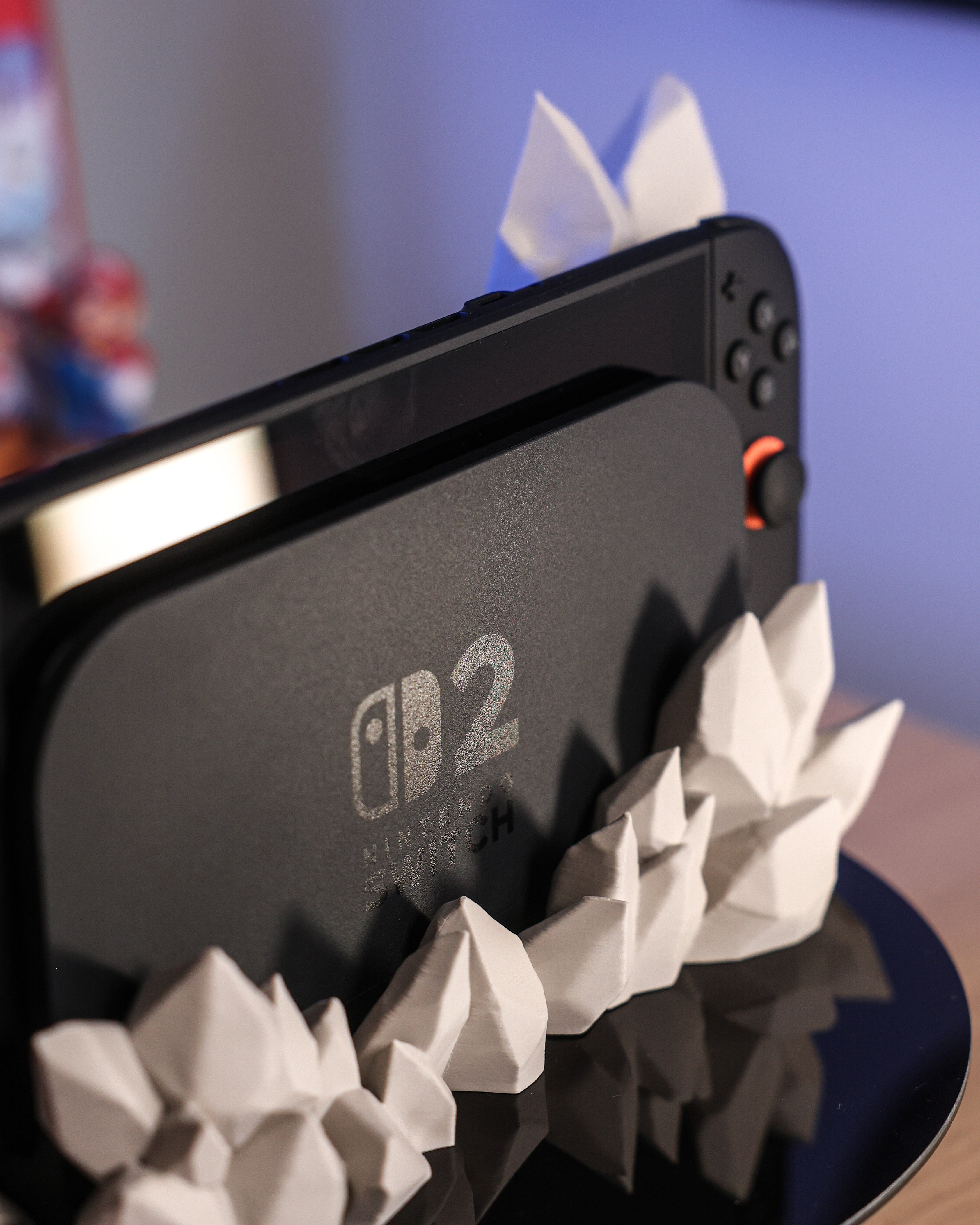 Support en cristal élégant pour la station d'accueil Nintendo Switch 2