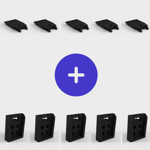 Offre forfaitaire - 5 porte-outils et 5 porte-piles pour DeWALT 18v