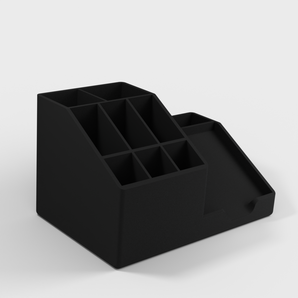 Organisateur de bureau pratique avec support pour post-it intégré