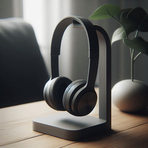 Support de casque élégant avec design décentré
