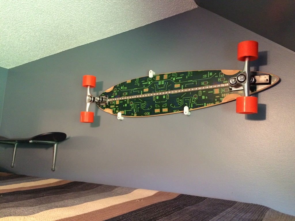 Présentoir et Suspension Mural Longboard/Skateboard