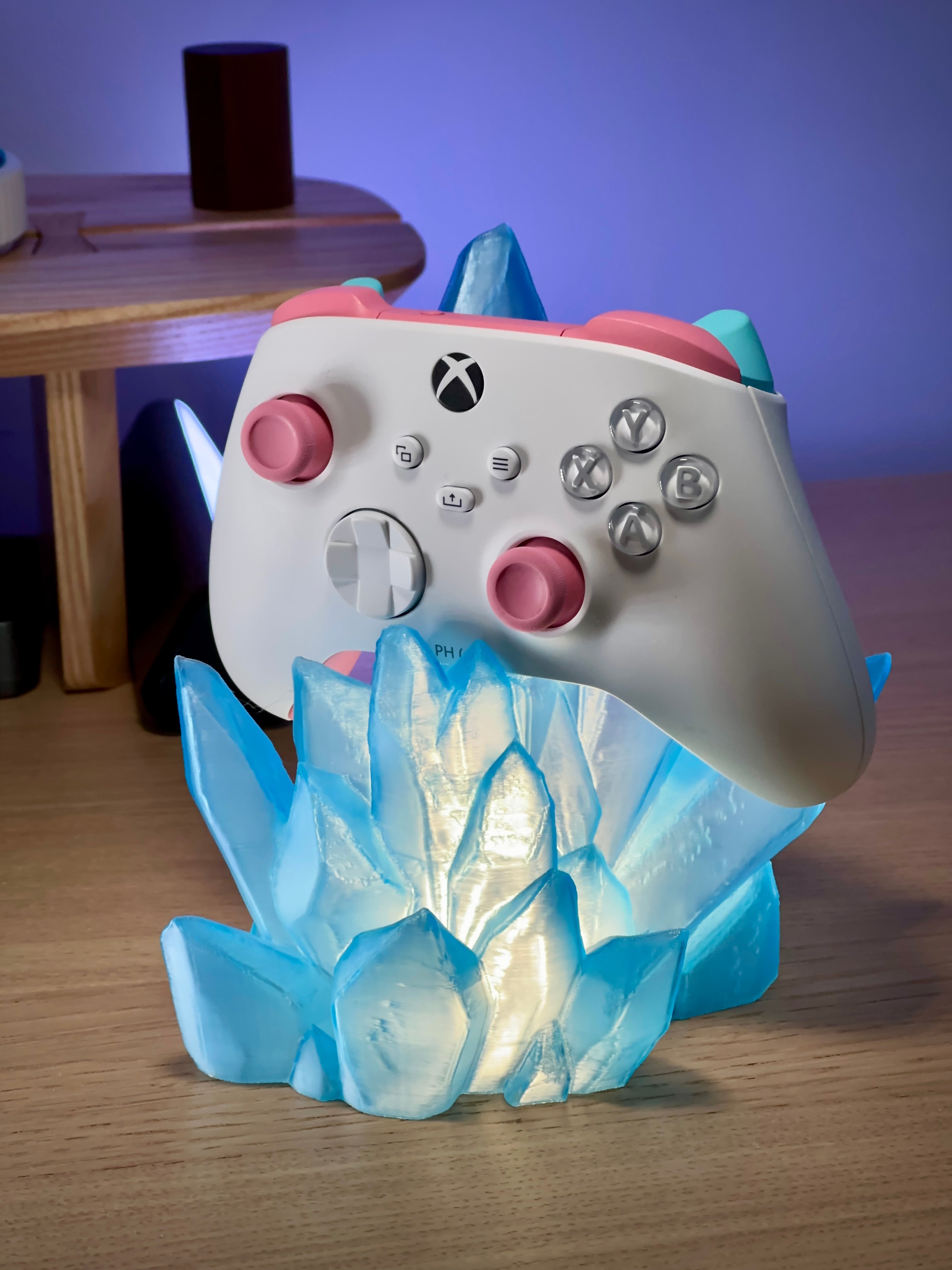 Support de manette Crystal avec éclairage LED