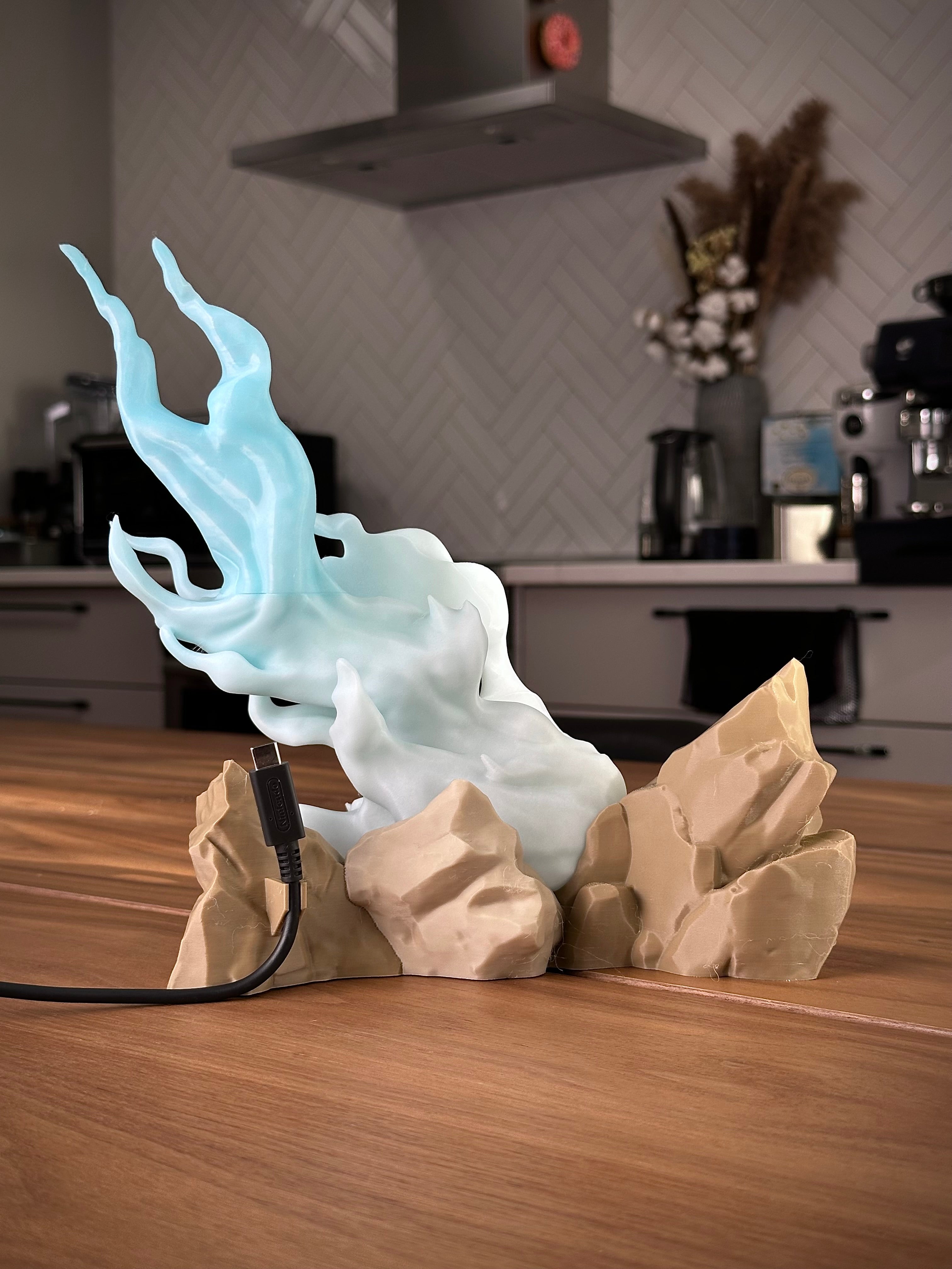 Station de charge Nintendo Switch Lite Design Boule de feu