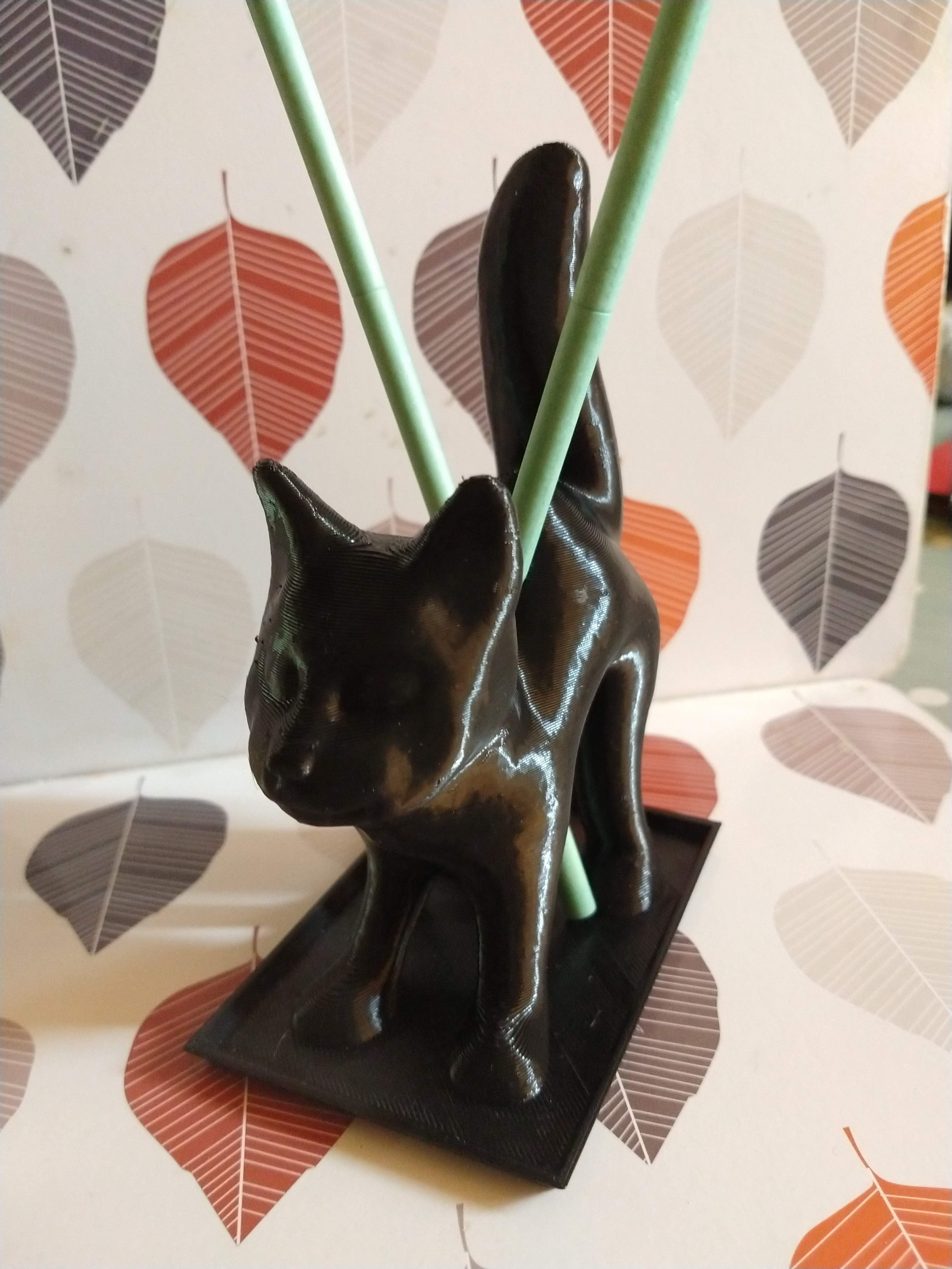 Porte-encens et bâtonnets de parfum en forme de chat pour Halloween