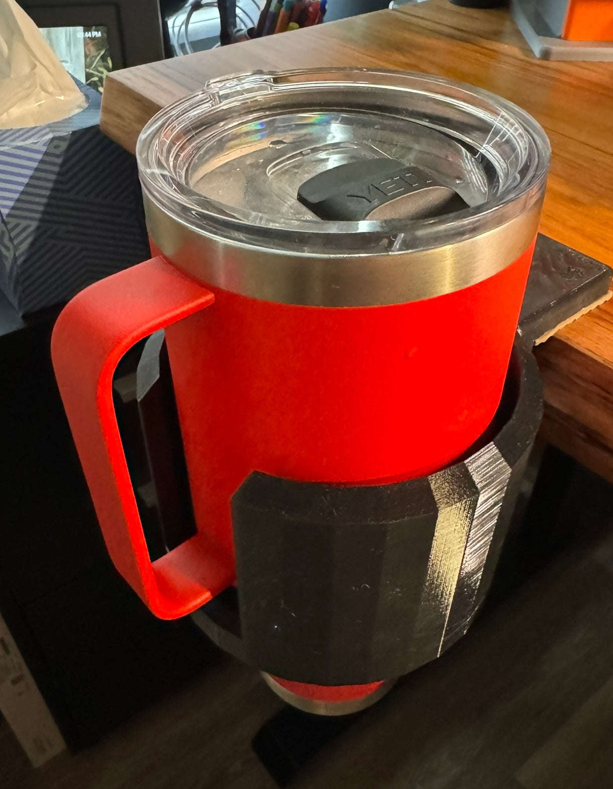 Porte-gobelet à pince pour bureau - Idéal pour les gobelets Yeti et Stanley