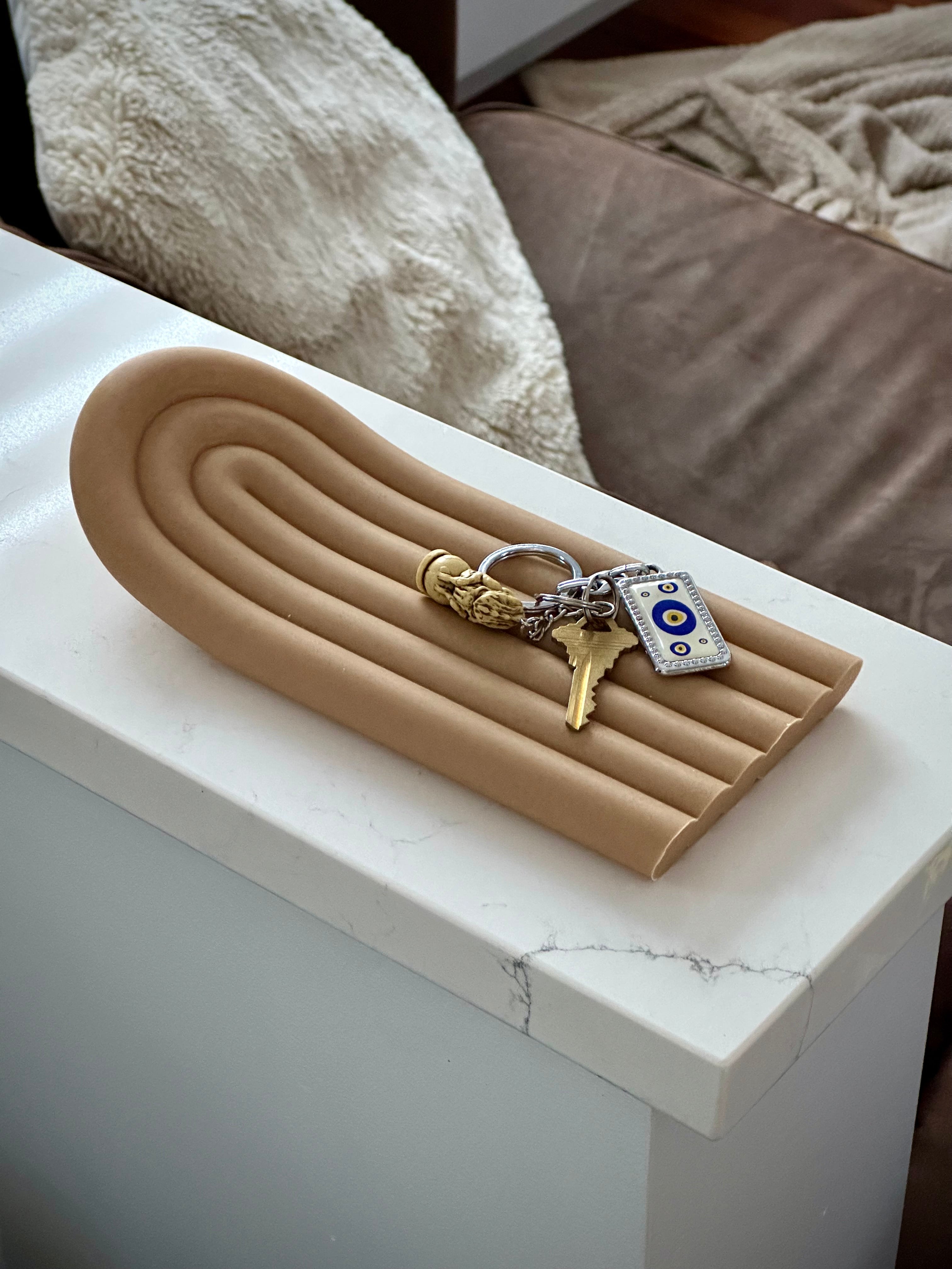 Plateau de rangement Arc-en-ciel pour clés et petits objets