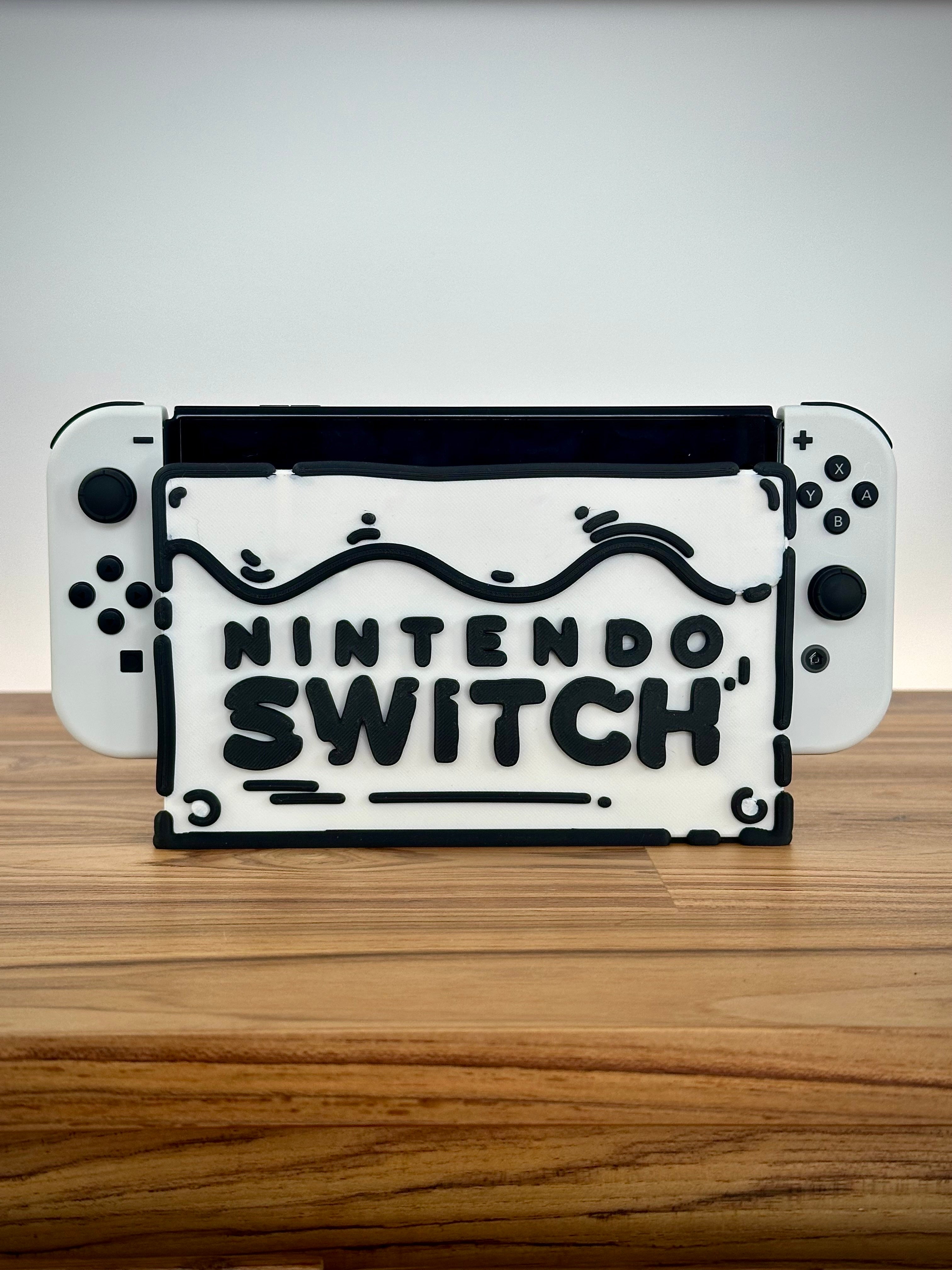Plaque frontale de gâteau de bande dessinée pour Nintendo Switch
