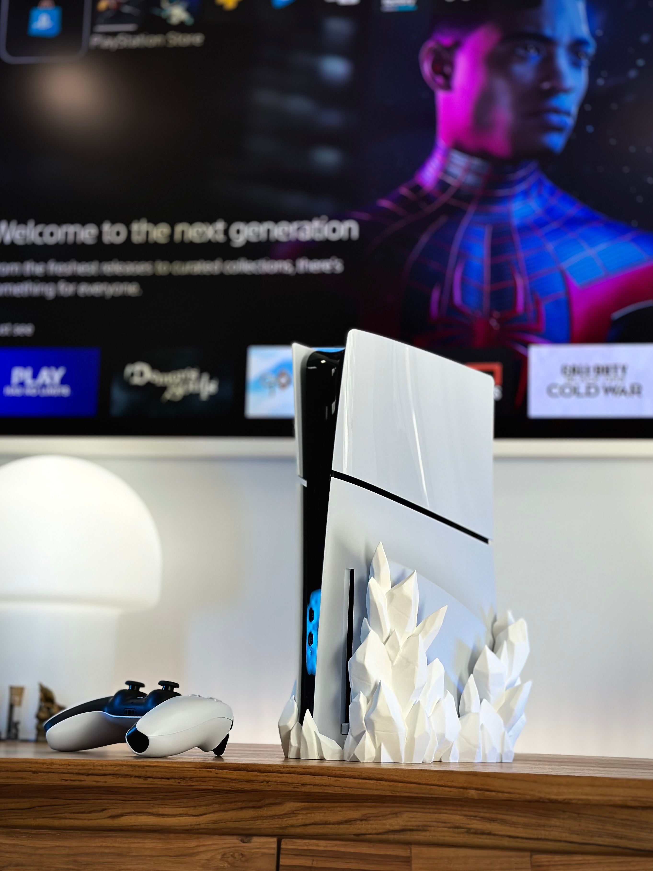 Support en cristal pour PS5 Slim Digital et Disc
