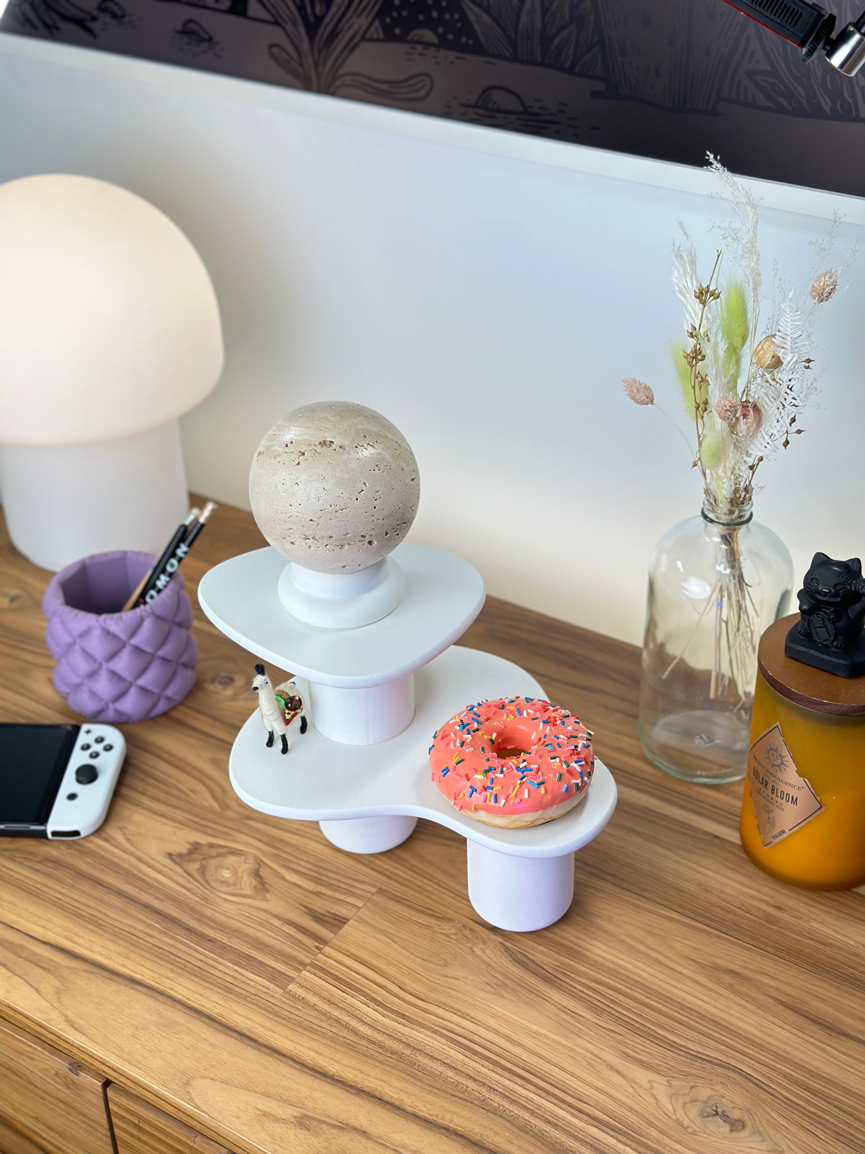 Support ondulé moderne et élégant pour bureau