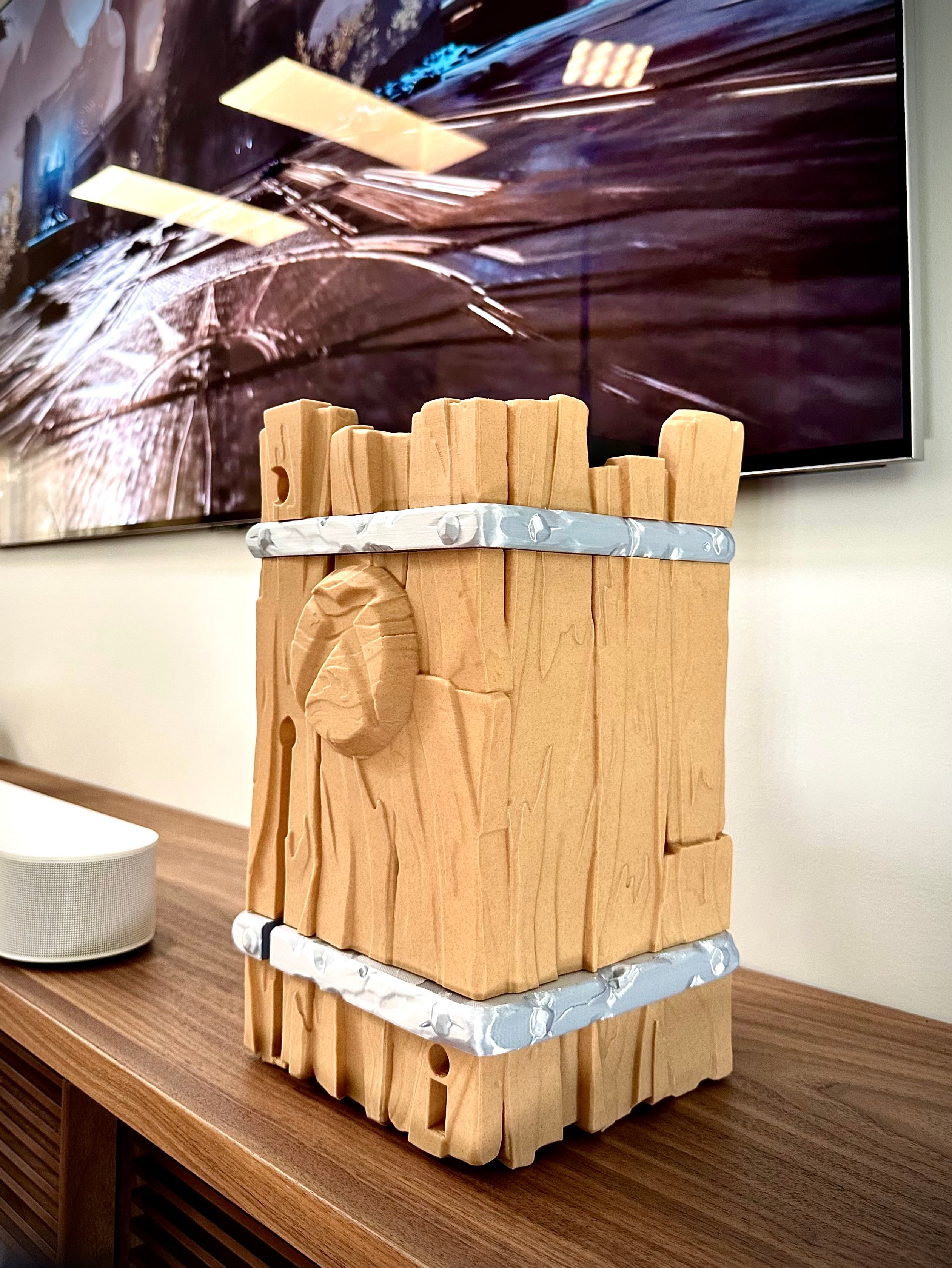 Support Xbox Series X en bois design
