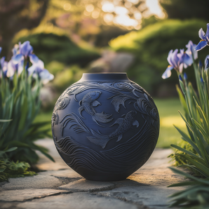 Vase Koi Serenity : décoration intérieure élégante d’inspiration zen