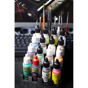 Support pour peinture et pinceaux pour Vallejo et peintures de modélisme