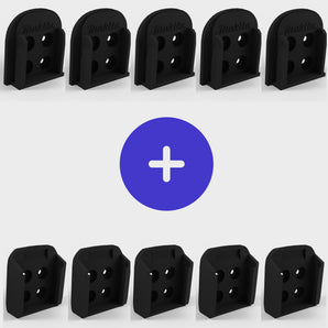 Offre packagée - 5 porte-outils et 5 porte-piles pour Makita 18v