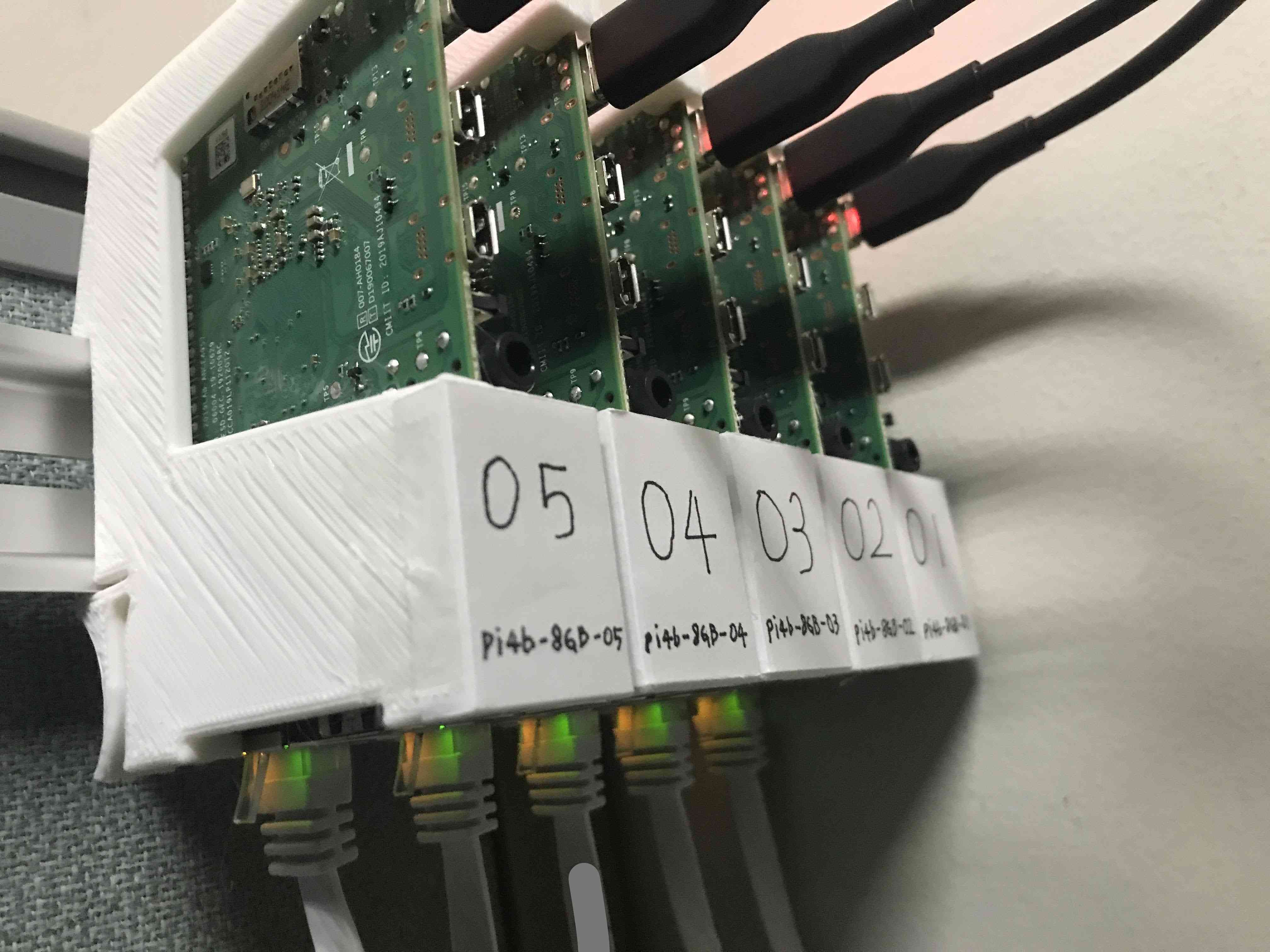 Fixations DIN pour Raspberry Pi 3, 4, 5 (seulement des pièces imprimées en 3D !)