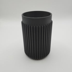 Bougeoir avec design moderne à côtes fendues
