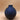 Moderne ribbet vase med struktureret overflade