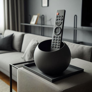 Support de télécommande minimaliste avec plateau pratique