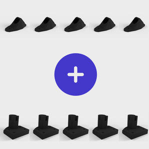 Offre packagée - 5 porte-outils et 5 porte-piles pour Ryobi 18v