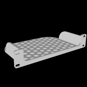 Étagère de montage en rack de 10 pouces