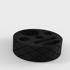 Plateau moleté pour outils de rasage