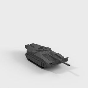Miniature de char d'assaut suédois Stridsvagn 103 S-Tank