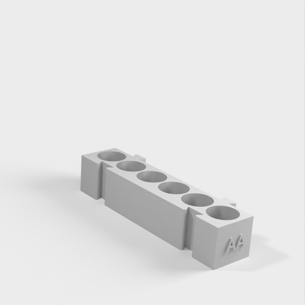 Porte-piles modulaire pour piles AA, AAA, pièces de monnaie et 9v