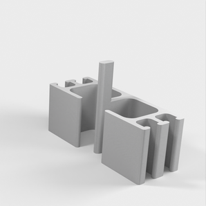 Organisateur de câbles avec support pour câbles de 5 mm