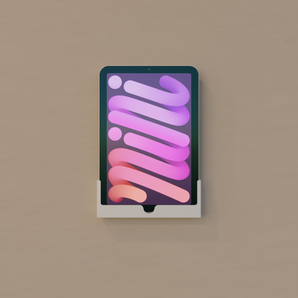 Support mural pour iPad Mini avec découpe pour câble de chargement (version épaisse)